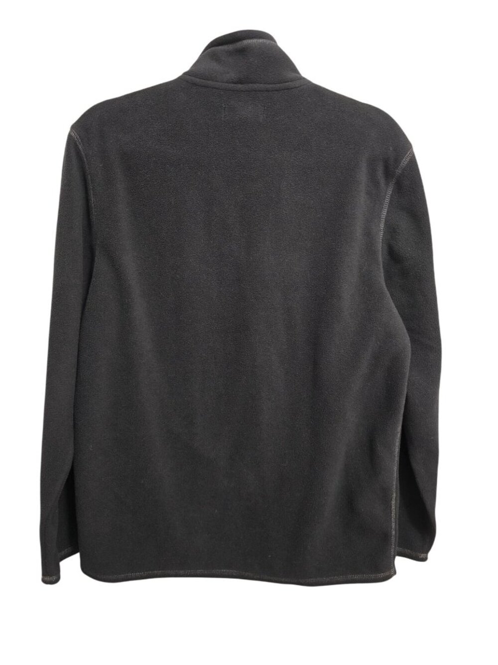 Men's Club Room Black 1/4 Zip Fleece Pullover Jacket Small Soft Polyester - Picture 7 of 7